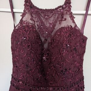 Mori Lee Bridesmaid Dress Style 21512 - Bordeaux